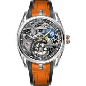 Invicta Celestial Mechanical Men's Watch w/ Skeleton Dial - 45mm, Orange (69529)